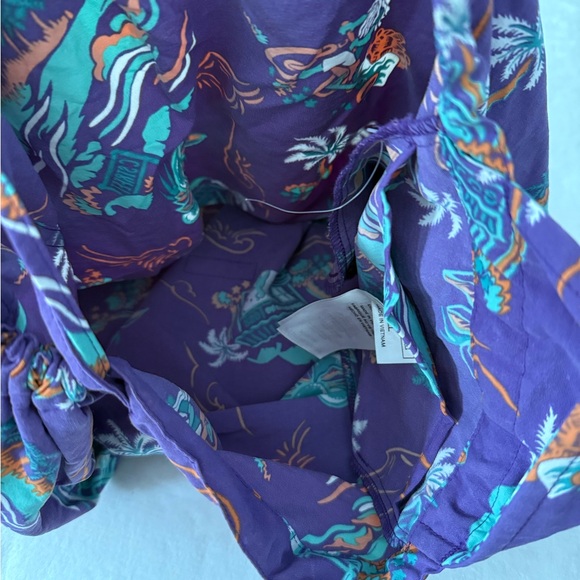 Patagonia Carry Ya'Ll Bag Purple Hawaiian Floral Pattern - Picture 3 of 7